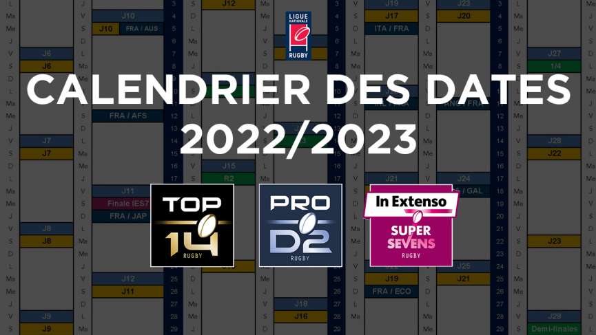 Kalendar top 14 i Pro D2 - 2022/2023