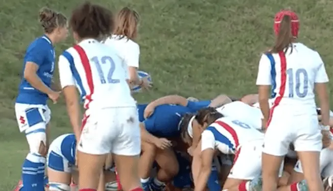 Women's rugby: Ang France nahulog sa Italy, wala pay usa ka bulan gikan sa World Cup