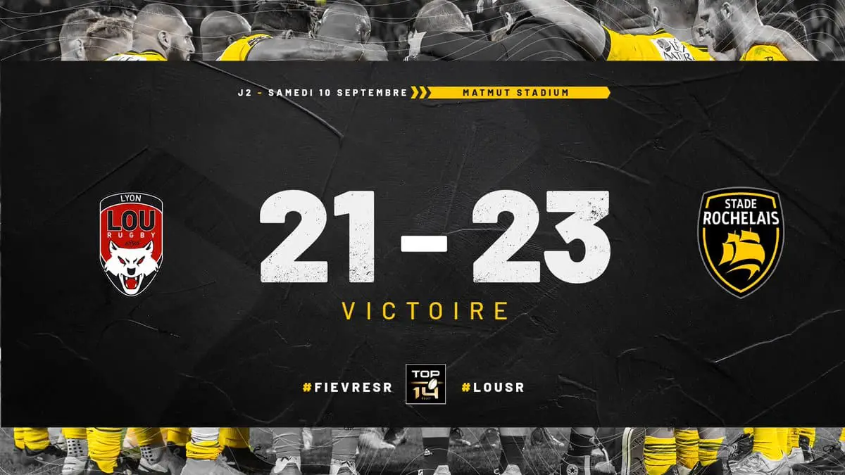 Top 14: face à Lyon, la Rochelle tremble sur la fin