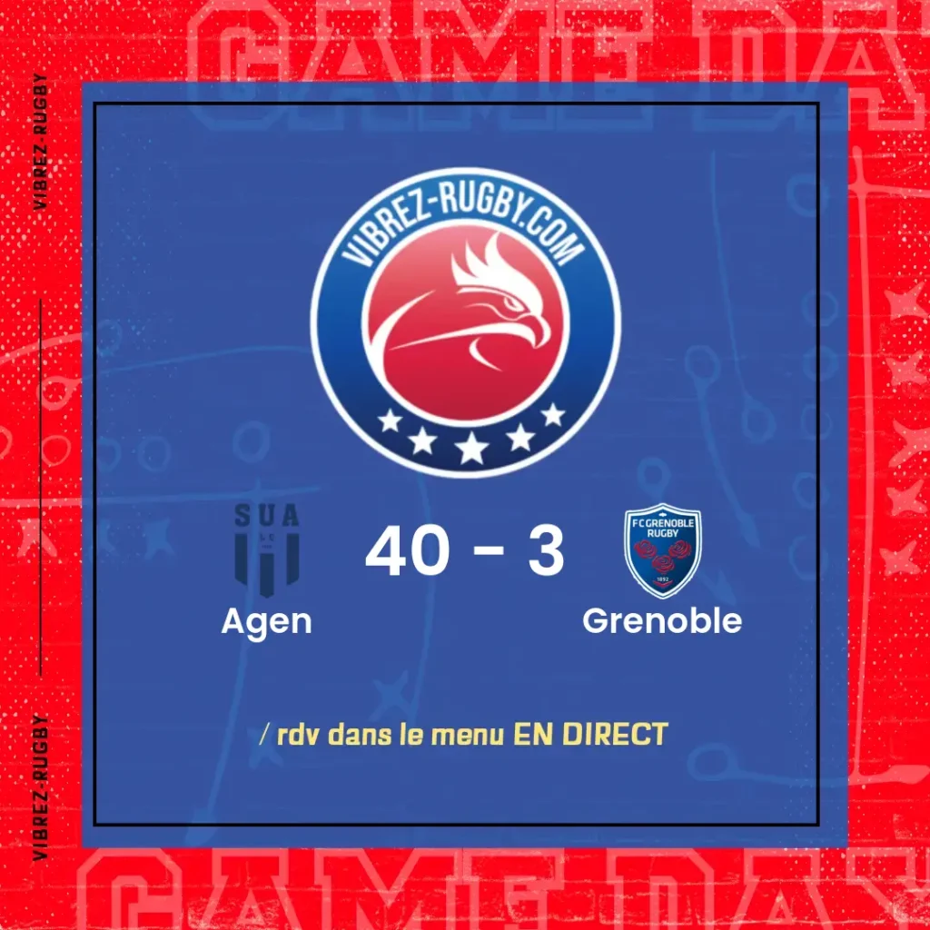 résultat Agen - Grenoble