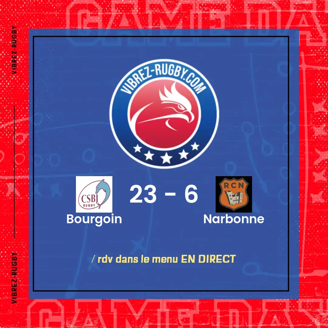 résultat Bourgoin - Narbonne