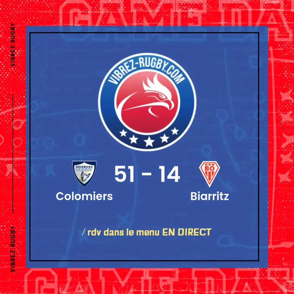 résultat Colomiers - Biarritz