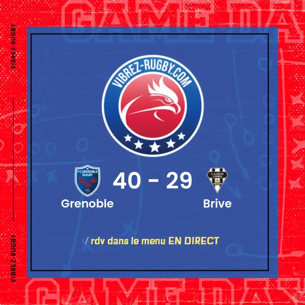 résultat Grenoble - Brive