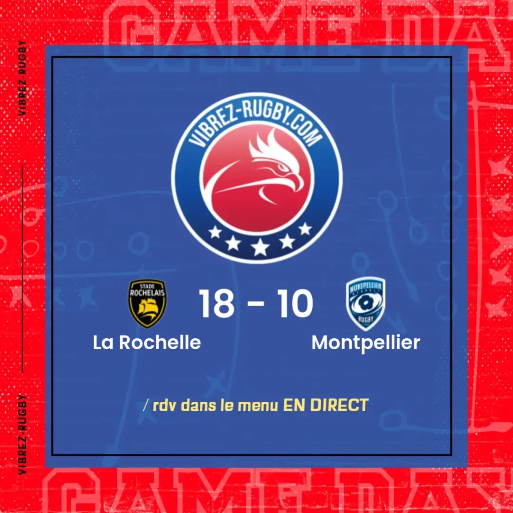 résultat La Rochelle - Montpellier