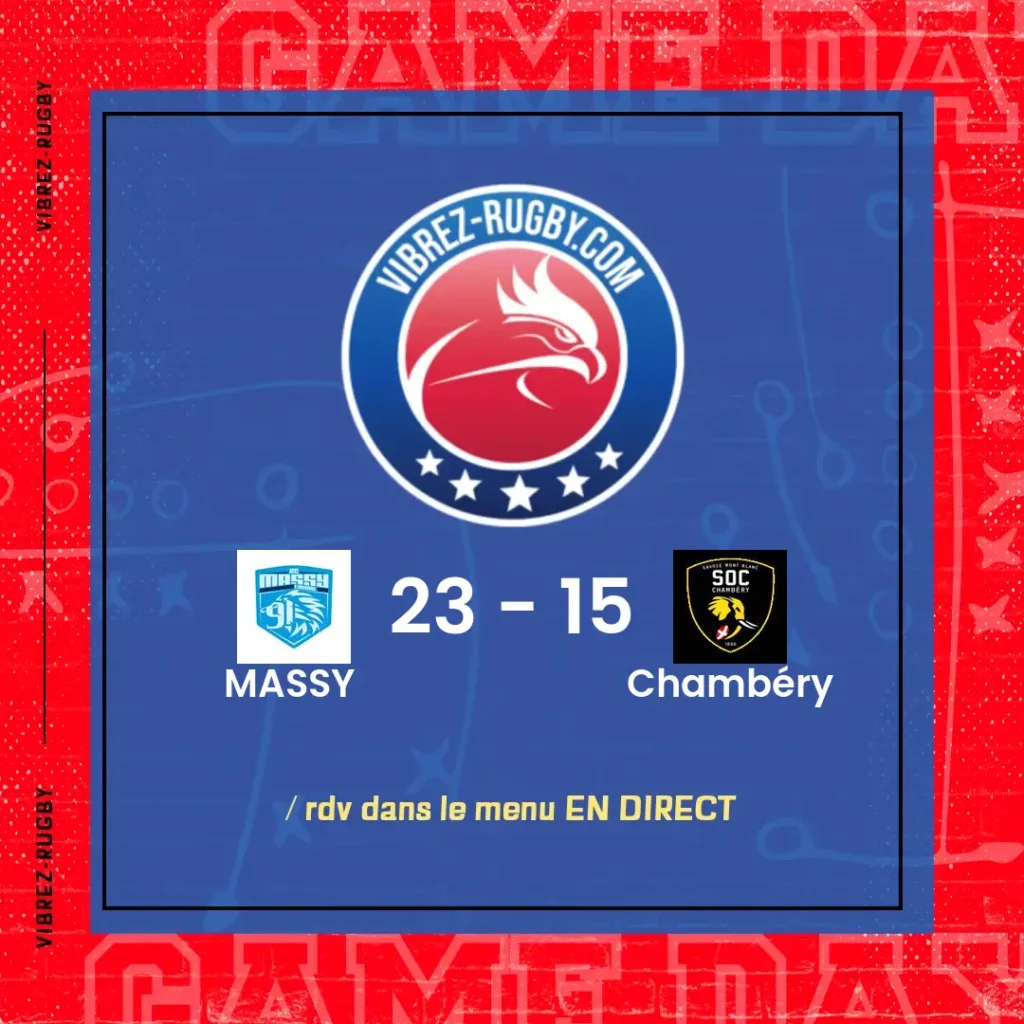 résultat Massy - Chambéry