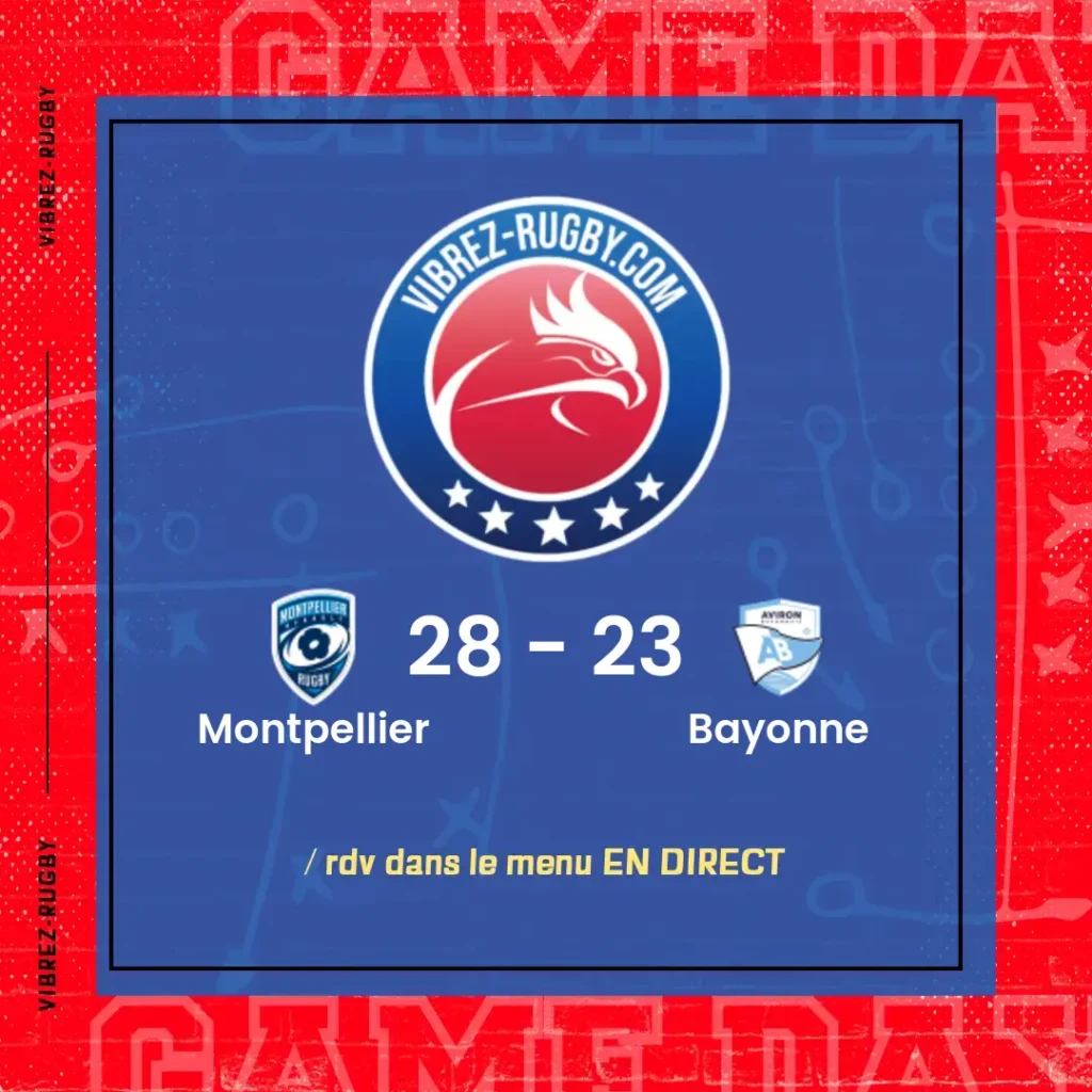 résultat Montpellier - Bayonne
