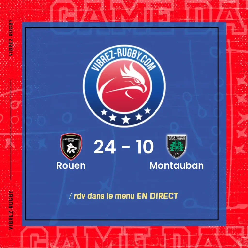 résultat Rouen - Montauban