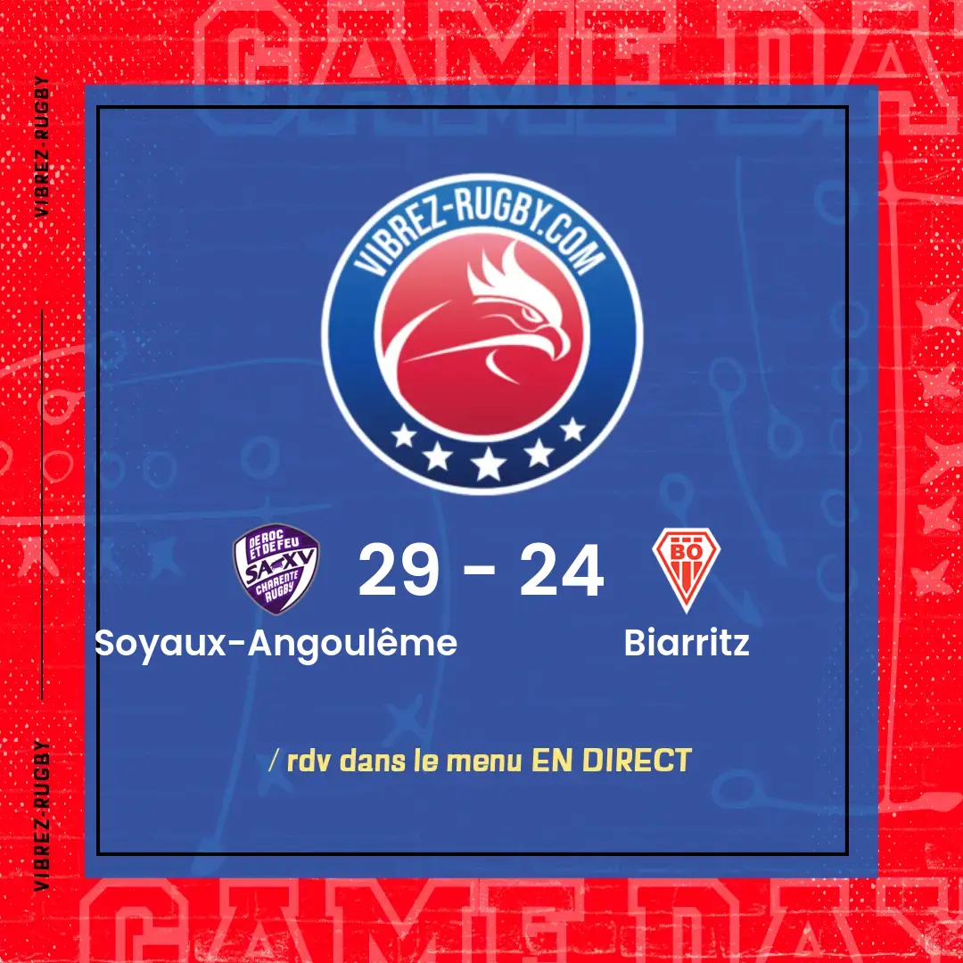 résultat Soyaux-Angoulême - Biarritz