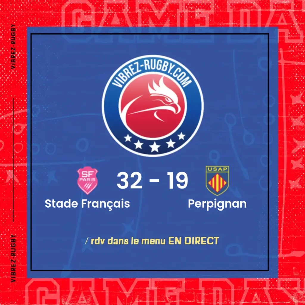 résultat Stade Français - Perpignan
