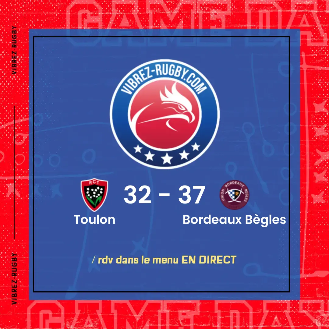 résultat Toulon - Bordeaux Bègles