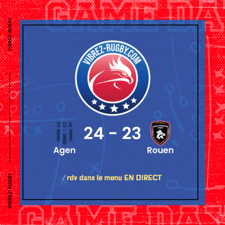 résultat Agen - Rouen