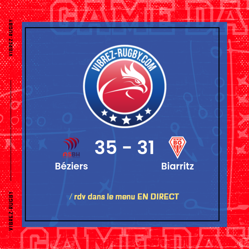 résultat Béziers - Biarritz