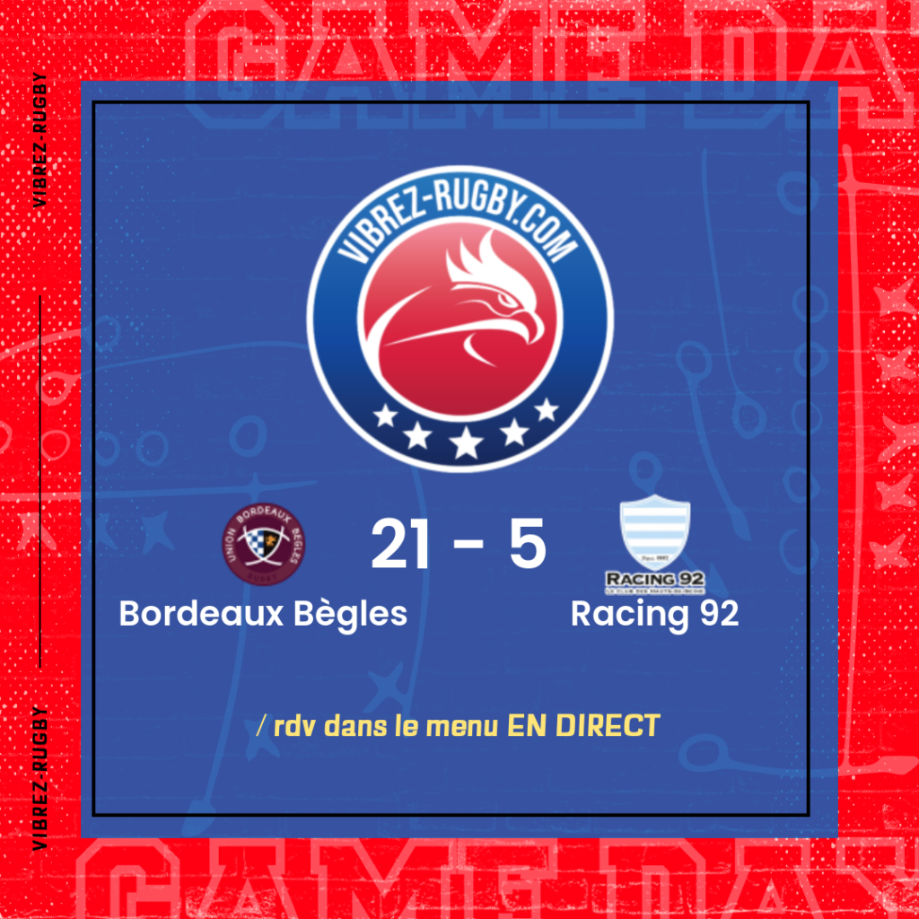 résultat Bordeaux Bègles - Racing 92