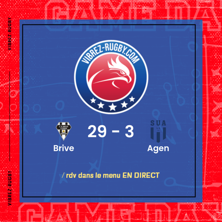 résultat Brive - Agen