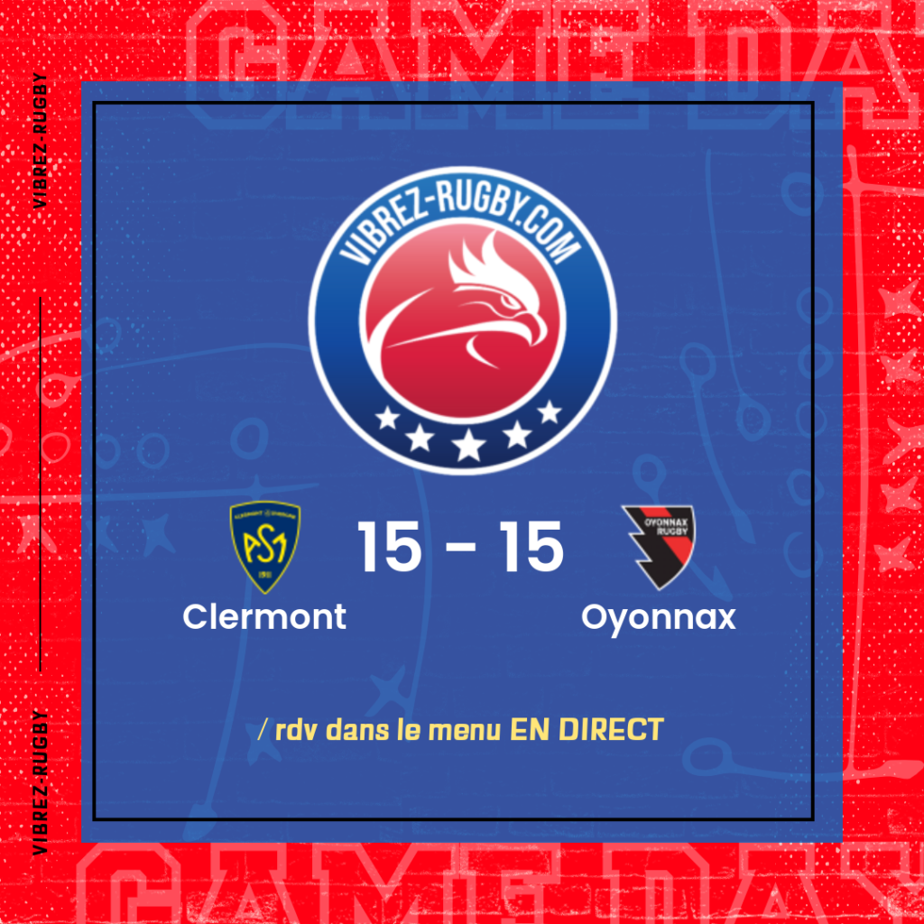 résultat Clermont - Oyonnax