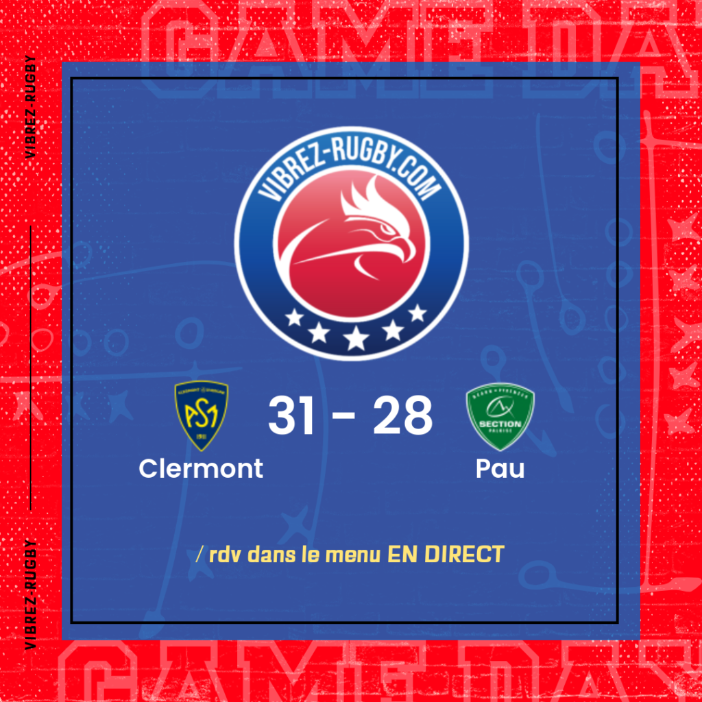 résultat Clermont - Pau