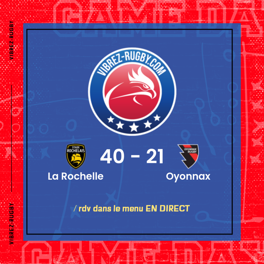 résultat La Rochelle - Oyonnax