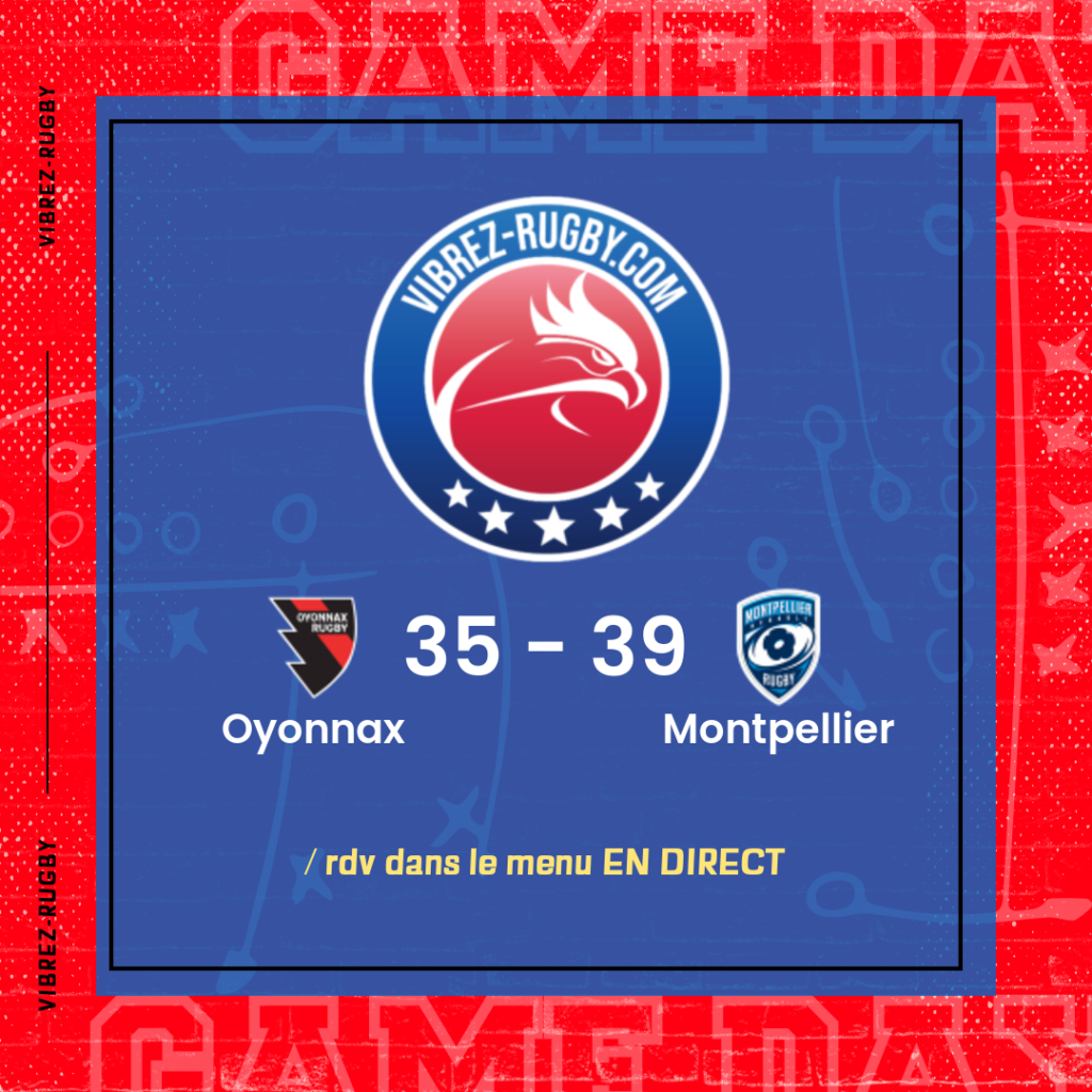 résultat Oyonnax - Montpellier