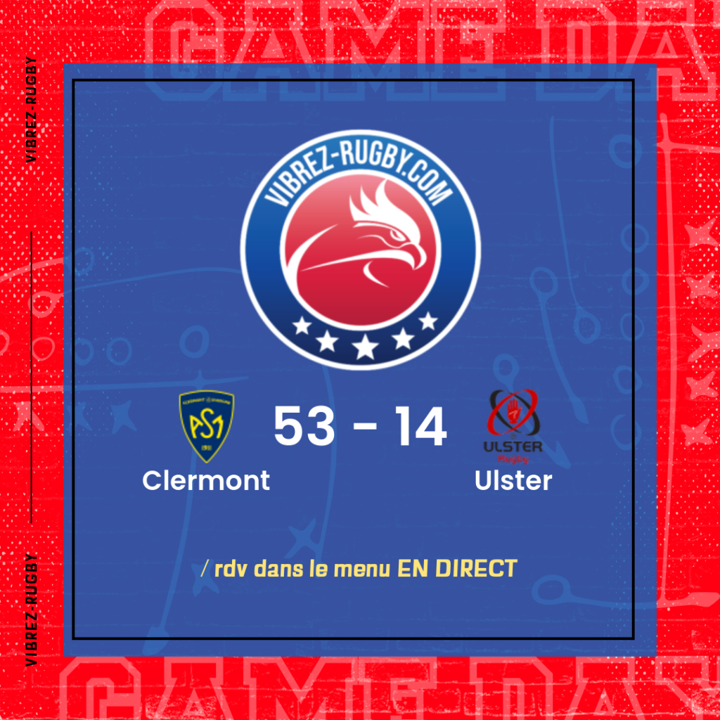 résultat Clermont - Ulster