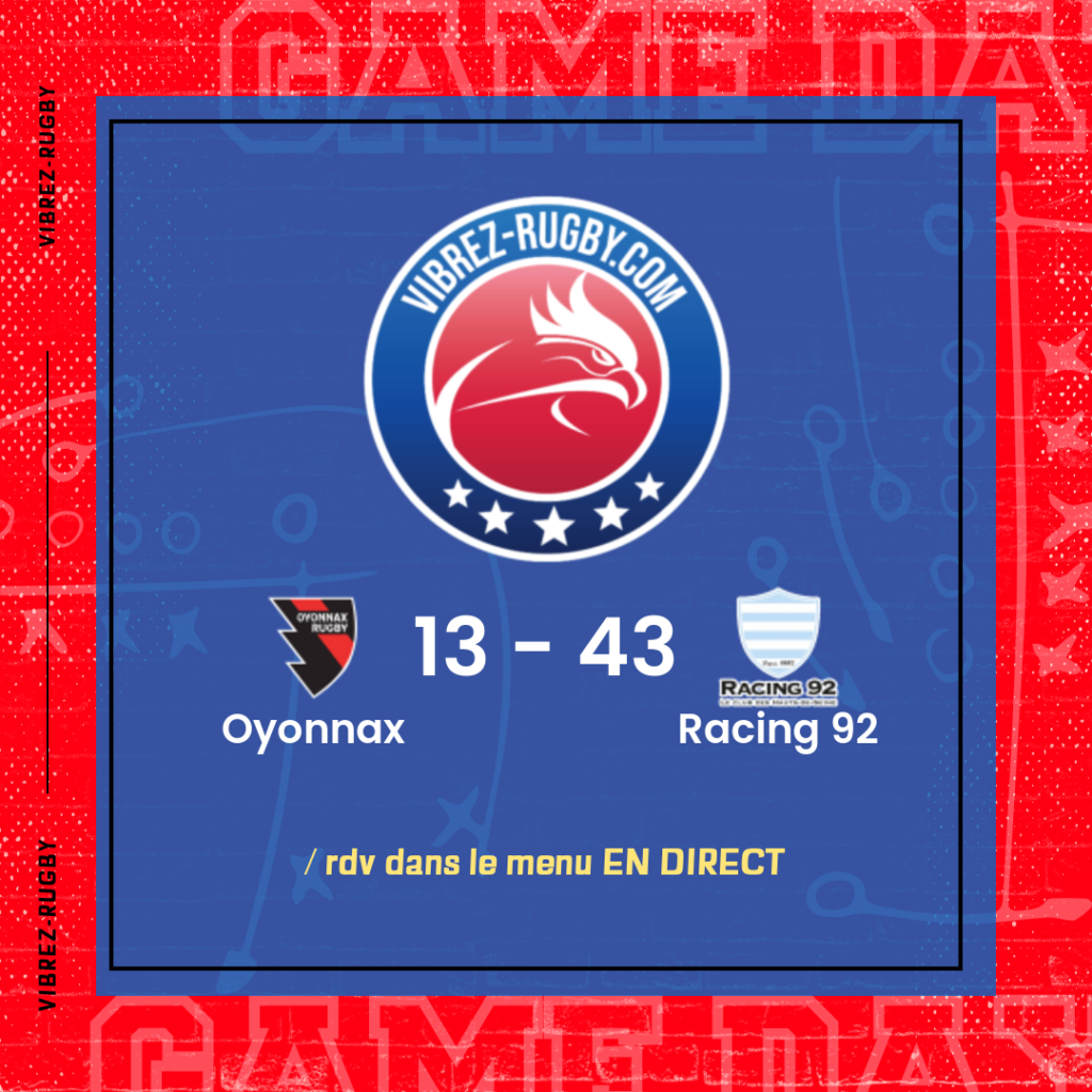 résultat Oyonnax - Racing 92