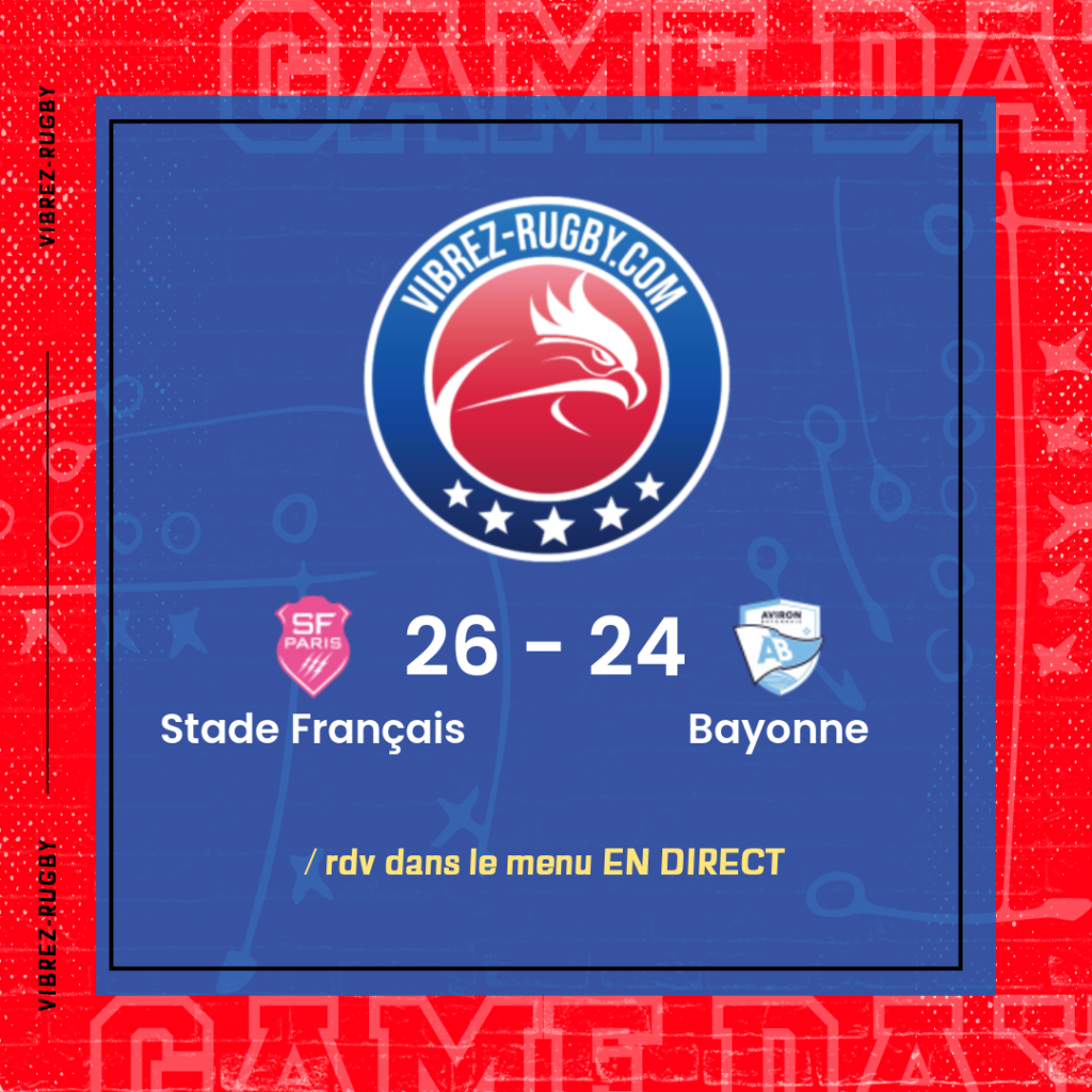 résultat Stade Français - Bayonne
