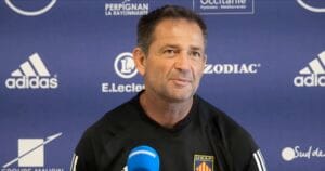 Franck Azema (Perpignan) : "Leur ligne de trois quarts est redoutable, c'est une réalité."