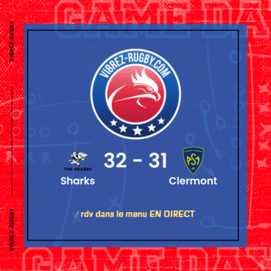 Résultat Sharks – Clermont: 32-31