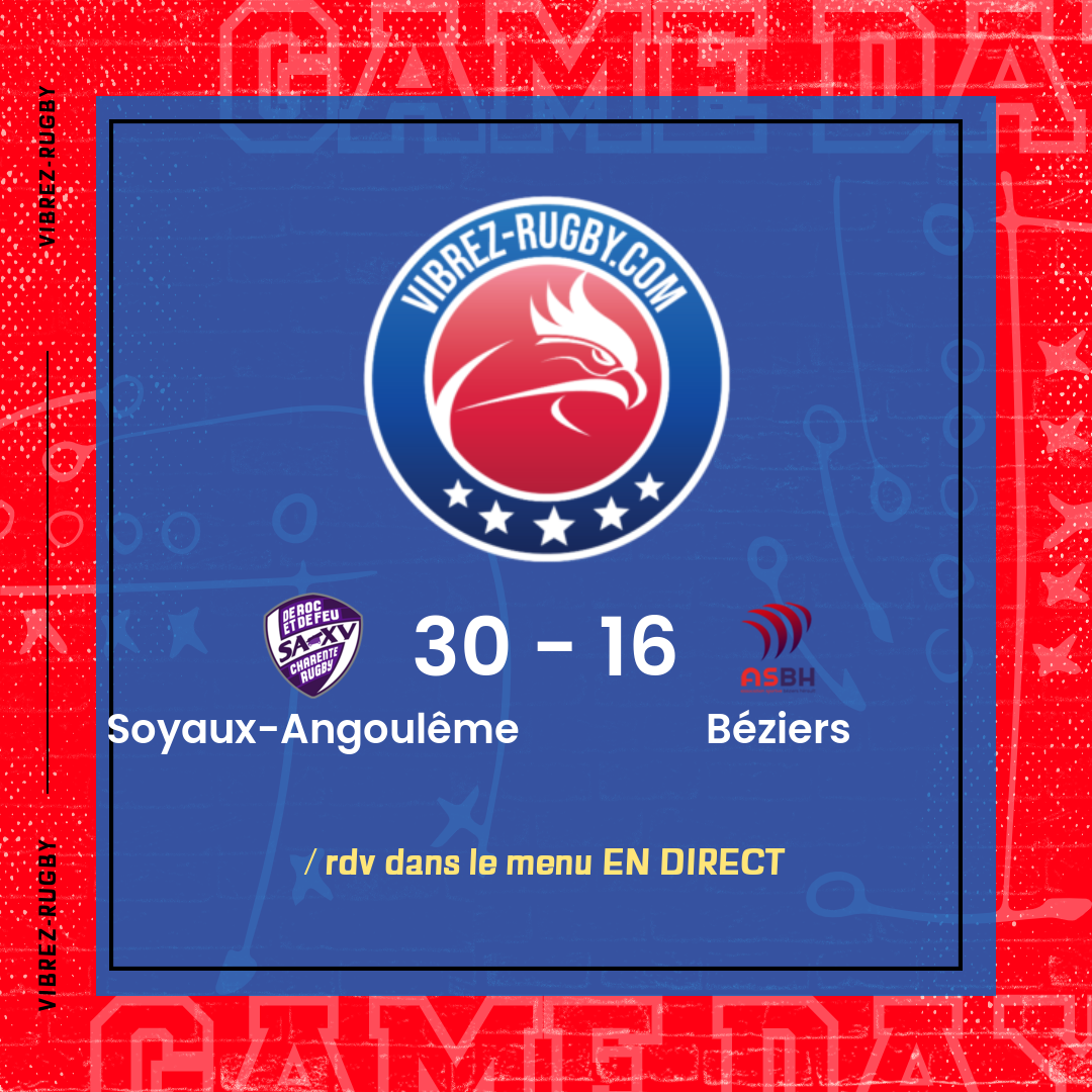 résultat Soyaux-Angoulême - Béziers