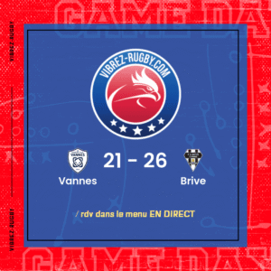 R&eacute;sultat Vannes – Brive: 21-26