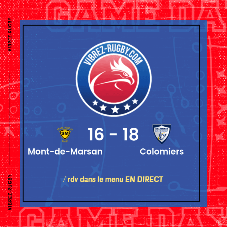 r&eacute;sultat Mont-de-Marsan - Colomiers