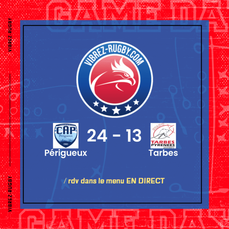 r&eacute;sultat P&eacute;rigueux - Tarbes