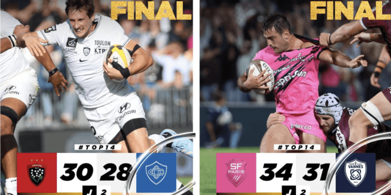 Toulon renverse Castres dans les dernières minutes, le Stade Français s’impose difficilement face à Vannes