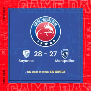 résultat Bayonne - Montpellier