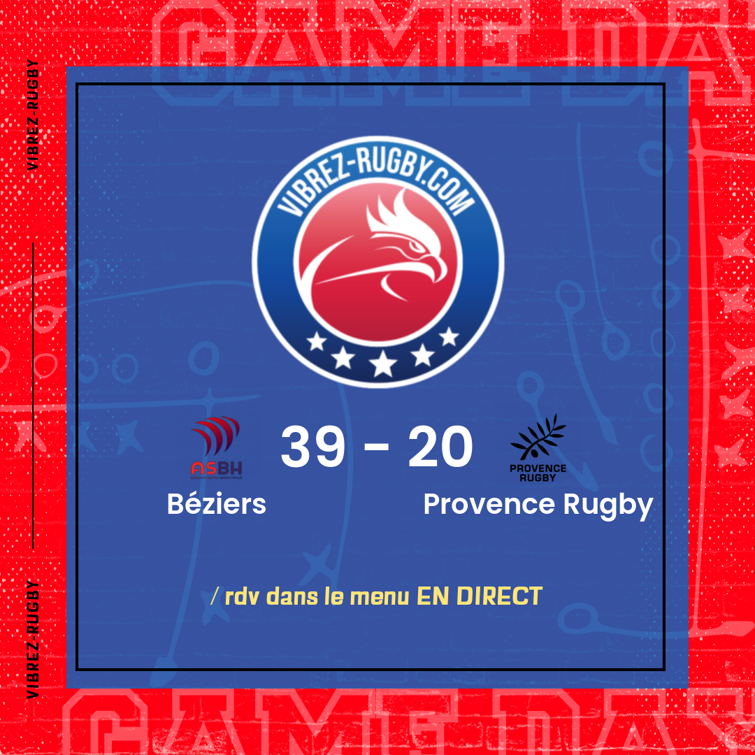 résultat Béziers - Provence Rugby