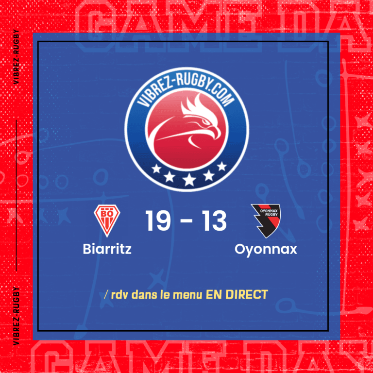 r&eacute;sultat Biarritz - Oyonnax