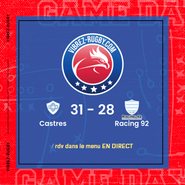 r&eacute;sultat Castres - Racing 92