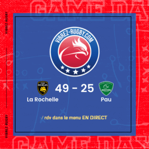 Résultat La Rochelle – Pau: 49-25