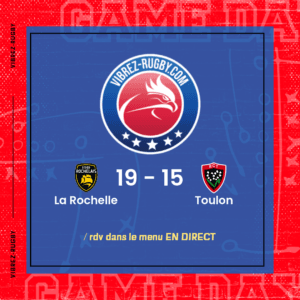 R&eacute;sultat La Rochelle – Toulon: 19-15