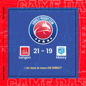 R&eacute;sultat Langon – Massy: 21-19