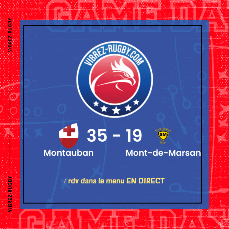 r&eacute;sultat Montauban - Mont-de-Marsan