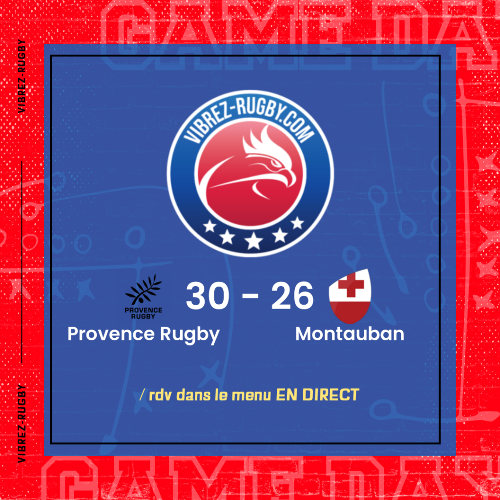 résultat Provence Rugby - Montauban