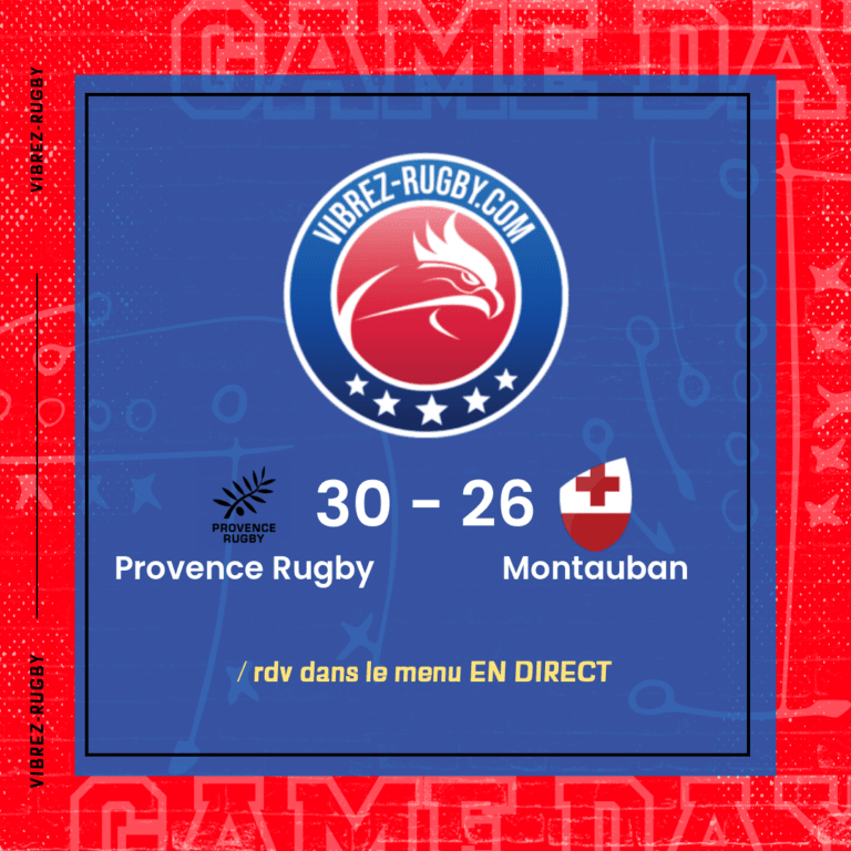 résultat Provence Rugby - Montauban