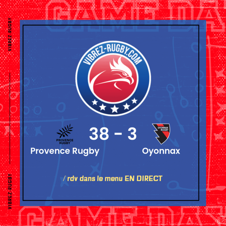 r&eacute;sultat Provence Rugby - Oyonnax