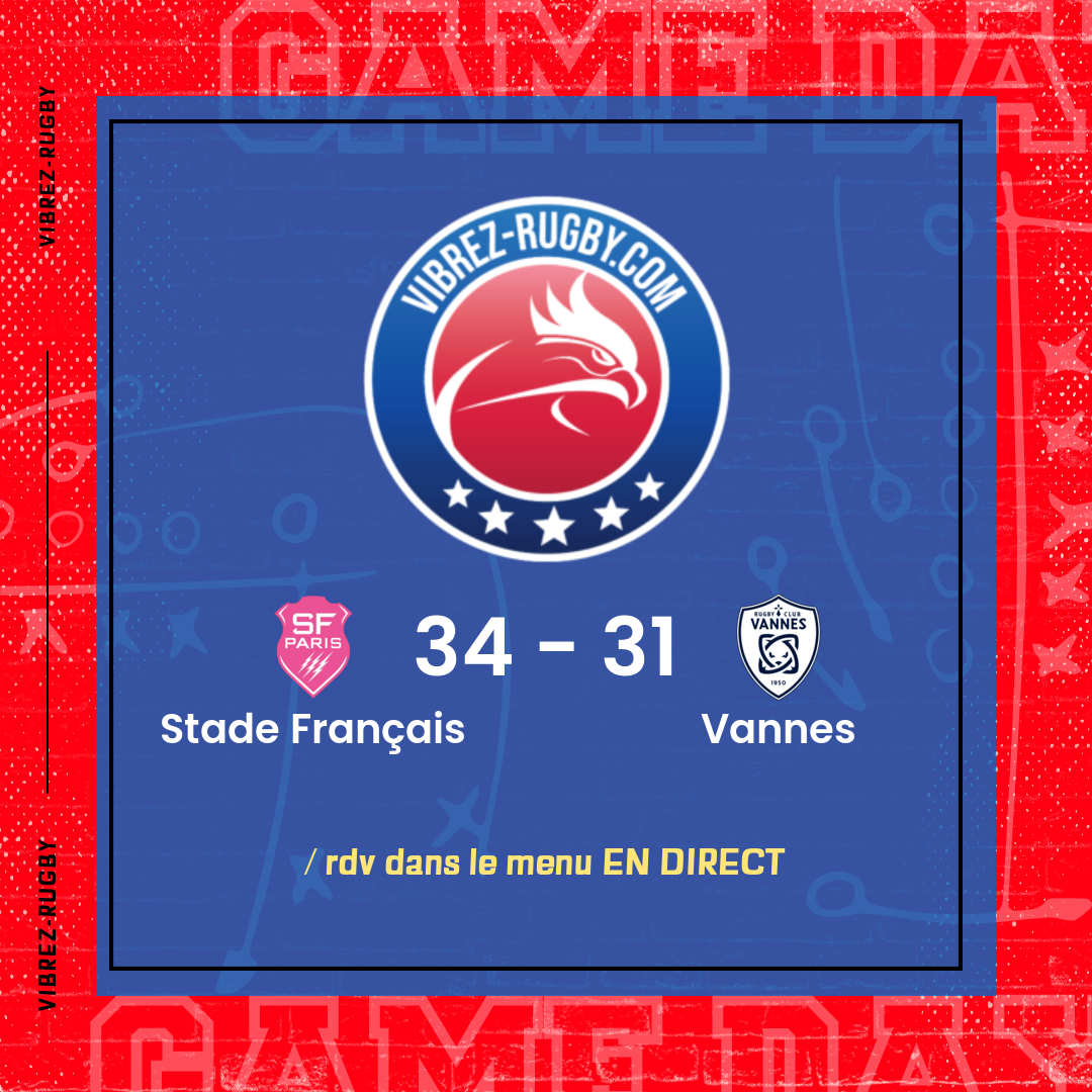 résultat Stade Français - Vannes