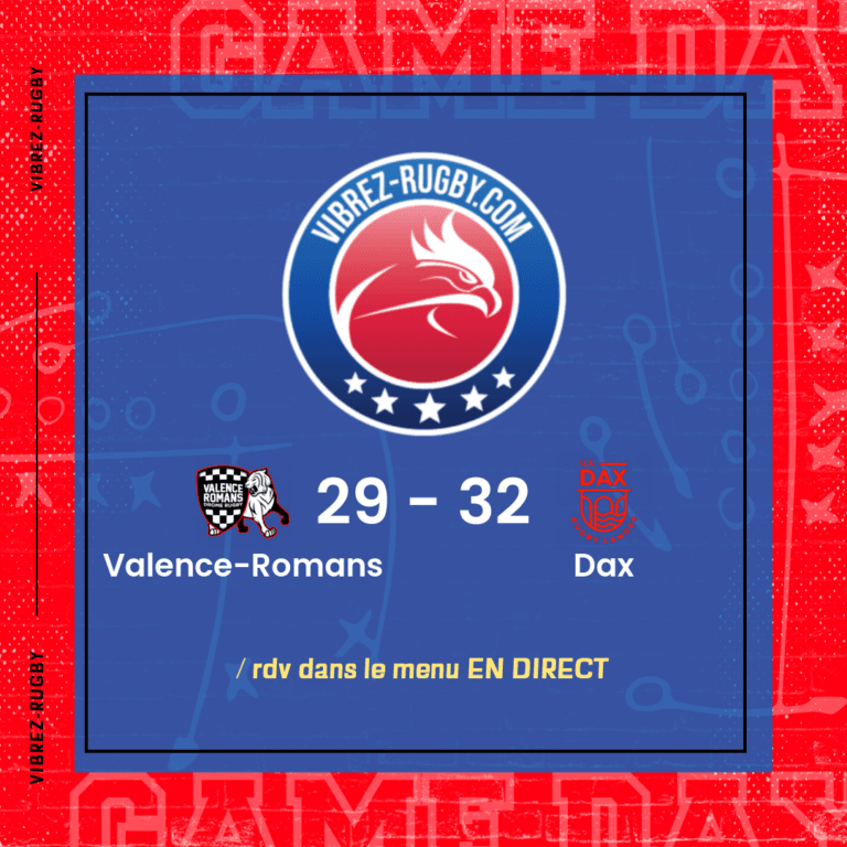 r&eacute;sultat Valence-Romans - Dax
