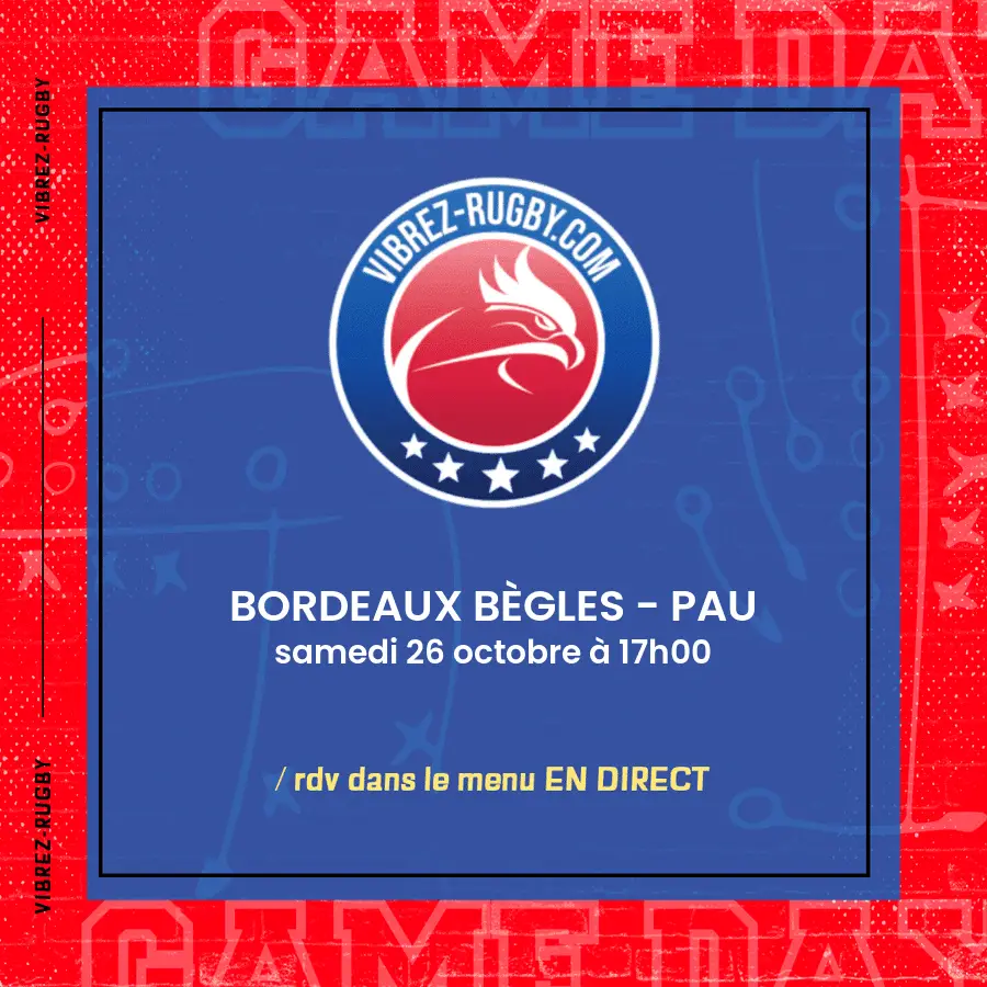 Bordeaux Bègles - Pau en direct