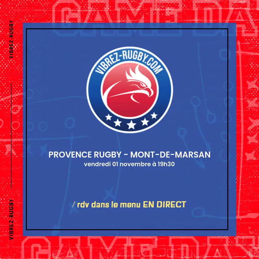 Provence Rugby - Mont-de-Marsan en direct