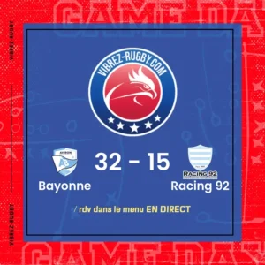 résultat Bayonne - Racing 92