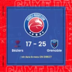 résultat Béziers - Grenoble