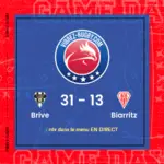 résultat Brive - Biarritz